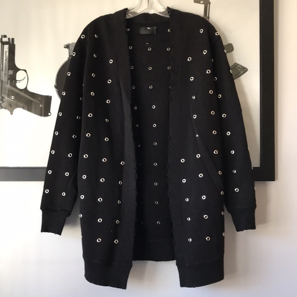 RtA Sweaters - RtA Serge grommet cardigan S
